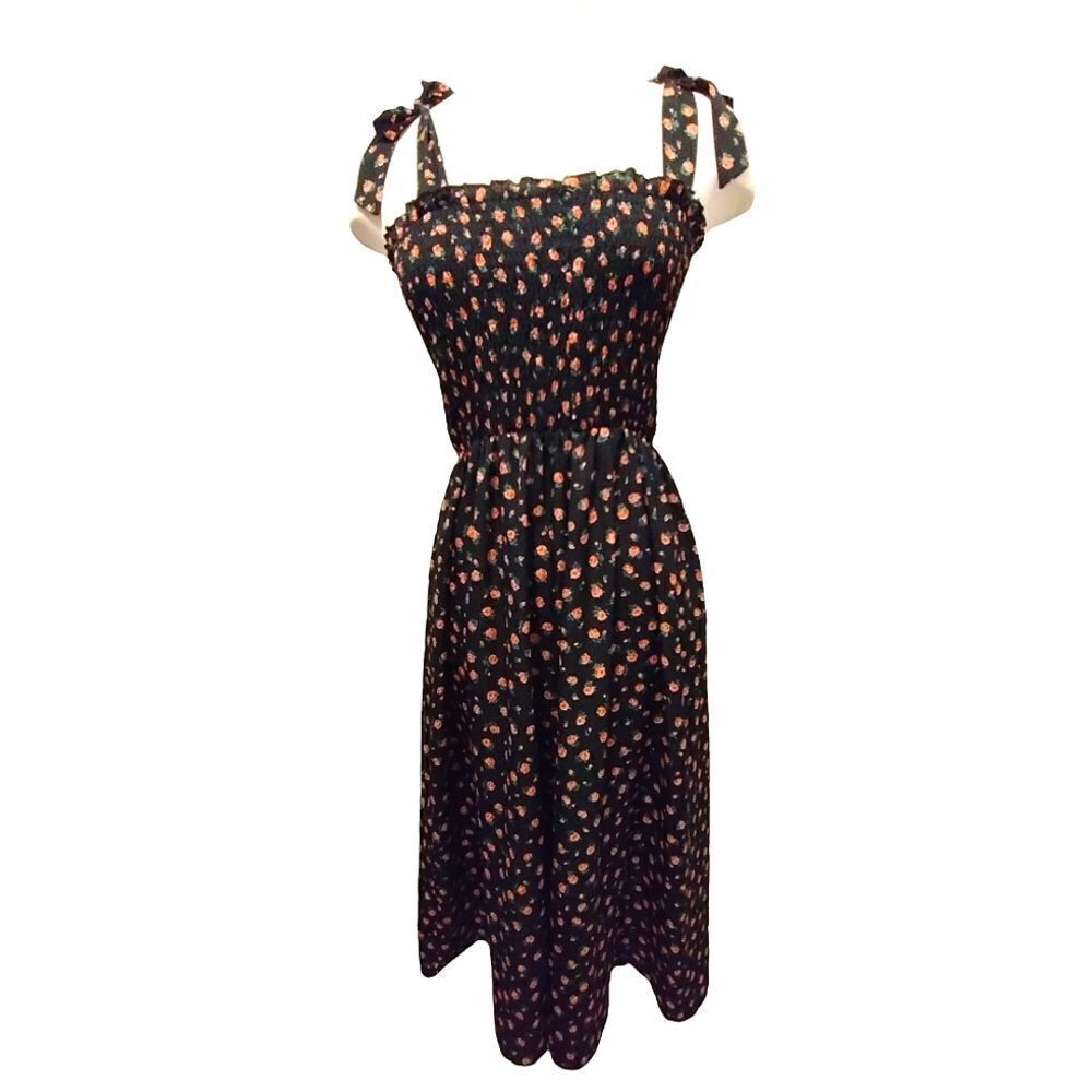 Violette Floral Tube With Adjustable Straps Maxi Dress - Picture 4 of 6